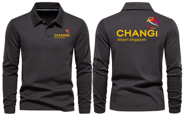 CHANGI AIRPORT LONG SLEEVE POLO